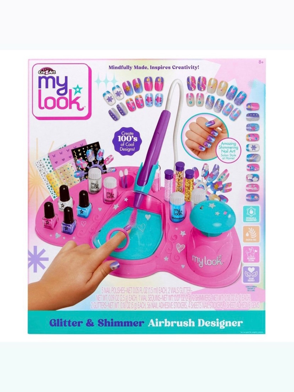 NIB. CRAZART Kids Glitter & Shimmer Airbrush Designer